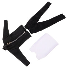 1 Set Jungenpuppenkleidung Pu Jacke Hose Outfit Für 30 Cm Puppen