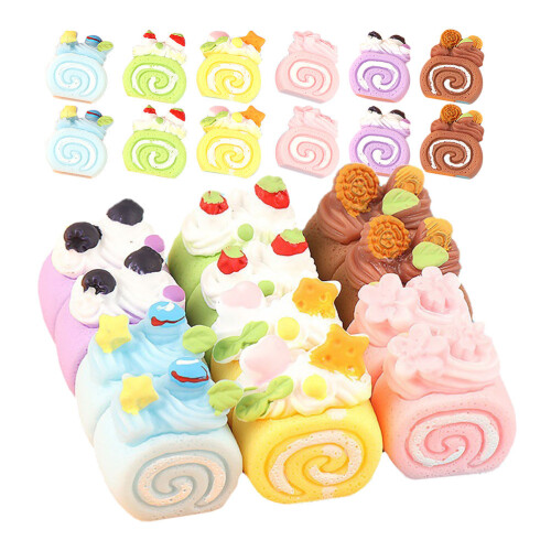 24Pcs Miniaturas De Comida Para Casa De Bonecas De Falsos