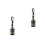 2St Abacus Sleutelhanger Zwart Messing Auto Sierdecoratie 8