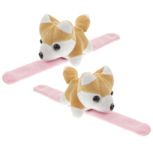2 Stuks Geklede Dier Slap Armband Schattig
