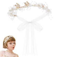 Pearl Headband, Blomhuvudband, Fairy Wedding För Blomflickor