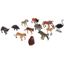 24 Peças Animais Selvagens Africanos Miniatura