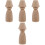 4St Peg Figuren Khaki Voor DIY Knutselprojecten Thuis 5