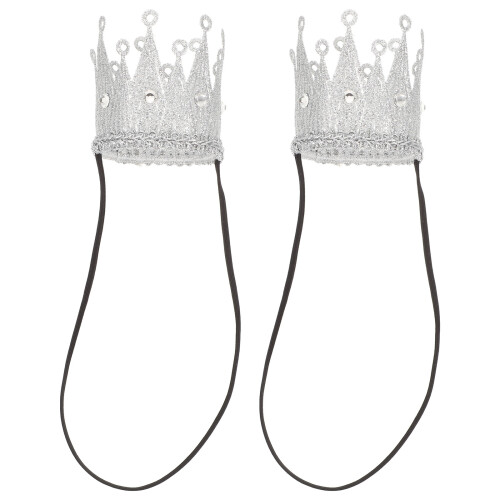 10St Elegant Silver Glitter För Prinsess Kostym Och Fest 2