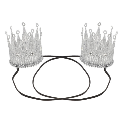 10St Elegant Silver Glitter För Prinsess Kostym Och Fest 1