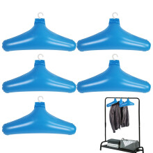 Blow Up Clothes Ganger PVC Folding Travel Set 5 Pieces Compact Windproof Garment Holder With Heavy Duty Hook For Shirts
