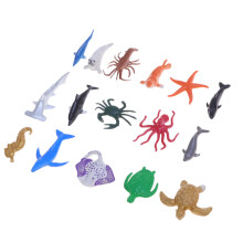 16 Stuks Kinderen Simulatie Massief Zeepaardje Octopus Schildpad Speelgoed