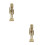 2Pcs Natal Desmontado Nutcracker: De Madeira Pintáveis, 25,5Cm 6