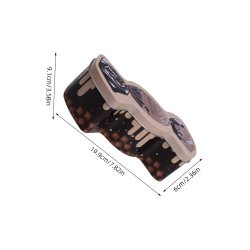 2Pcs Multi Color Iron Candy Boxes Portable Tin Storage Lid 2