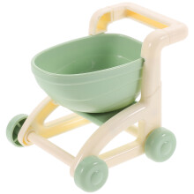 4 Stuks Mini Winkelwagentje Model Poppenkar Winkeltas Opbergmand