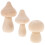 3 Stuks Onafgewerkt Paddestoel Diy Knutselproject 11