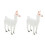 2 Unidades De Alpaca Simulada Plástico Para Crianças 4