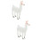 2 Unidades De Alpaca Simulada Plástico Para Crianças 9