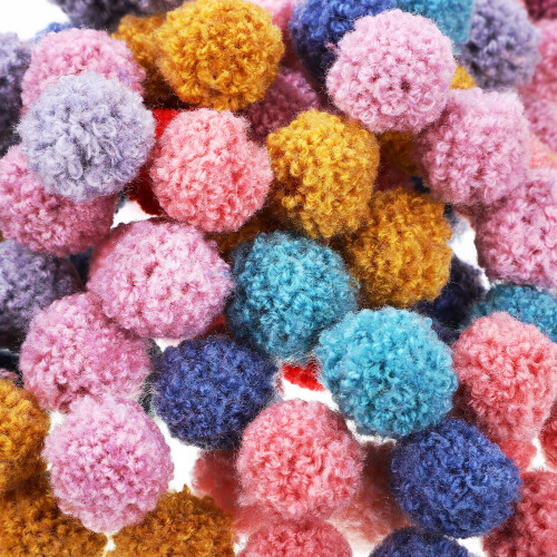 200 Kleine Bastelpompons Für Künstler 1