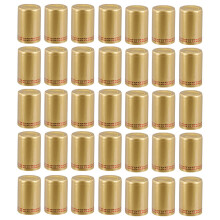 200 Pcs 33 Mm Rödvin Förslutningslock Värmekrymptbar Flasktäcke