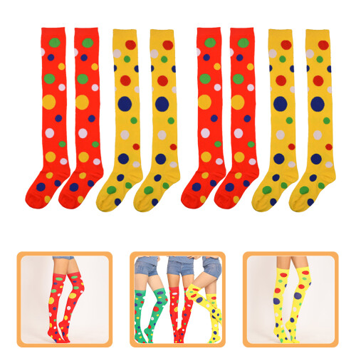 2 Paar Polka Dot Over-The-Knee Cosplay 2
