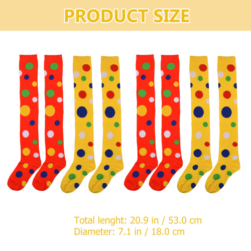 2 Paar Polka Dot Over-The-Knee Cosplay 1