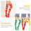 2 Paar Polka Dot Over-The-Knee Cosplay 7