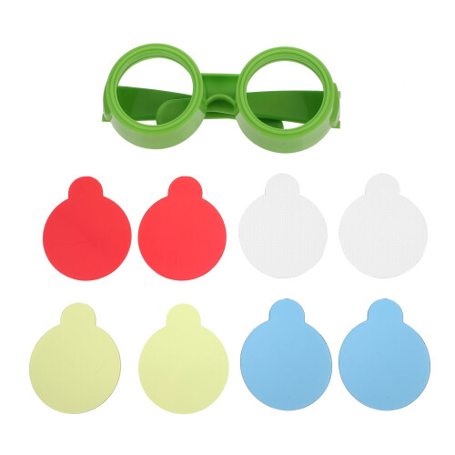 1 Set Kinderen Drie Kleuren Glazen Bril Speelgoed