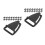 200St Compacte Plastic Helm Gespen Voor Bouwhelm Met 8