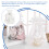 6Pcs White Polyester Lace Drawstring Jewelry Gift Pouches for Storage 9