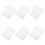 6Pcs White Polyester Lace Drawstring Jewelry Gift Pouches for Storage 6