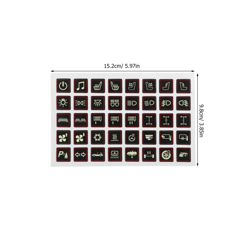 Car Switch Panel Sticker Leuchtend Im Dunkeln Selbstklebend 1