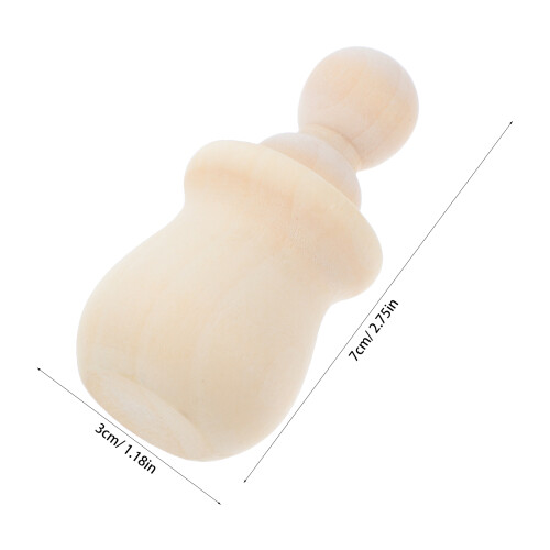 6 Stuks Onafgewerkte Peg Figuurtjes 2