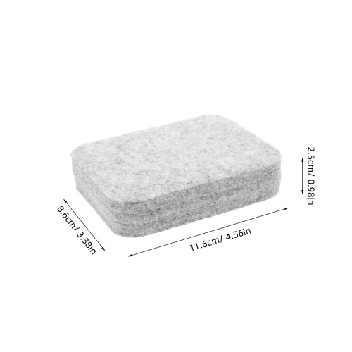 Thick Felt Mat Durable Woolen Block Grey 1pack 1