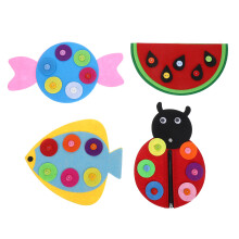8Stk Sensory Button Boards Aus Stoff Montessori Motorik Spielzeug