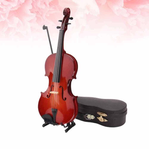 Mini Violon 14 Cm Marron Décoration Bureau Accessoires Photo 2