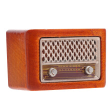 4Stk Mini Modell Vintage-Stil Radio Figur Simulation