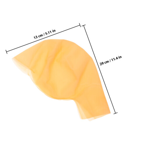 Khaki Latex Bald Cap Cosplay Accessoire Pasvorm 1