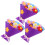 3 Pezzi Kit Per Bouquet In Non Fiore Viola 4