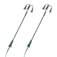 2Pcs De Luminárias Faróis Ferroviários 3-Cabeças