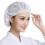 Raindrops Hair Nets White 4pcs 11.8x11.8x0.08in Cotton Polyester 6