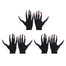 3 Rękawiczek Halloween Z Przybliżeniem Paznokci