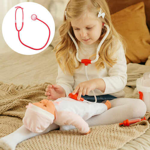 2 Ensembles Jouets Stéthoscope École Enfants Diy Imitation 2