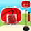 1.2M Opklapbaar Basketbalstaander Met Schietframe Rood 11