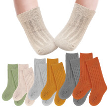 6Paren Duurzame Babysokken Kniekousen Diverse Kleuren Zachte Katoen