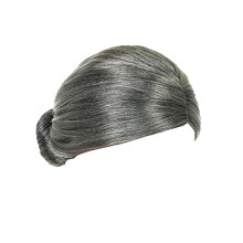Old Lady Pruik Costuum Mrs Santa Knot Haarstijl