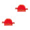 2Pièces Chapeaux Anniversaire Rouge Chance 6