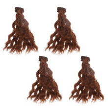 4 Stuks Hittebestendige Curls Pruik DIY Poppruik Haarverlenging
