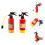 2 Unidades Brinquedo Extintor Incêndio Jato 4