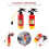 2 Unidades Brinquedo Extintor Incêndio Jato 10