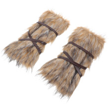 Par De Punhos Viking Com Alças Ajustáveis Para Festival E Cosplay
