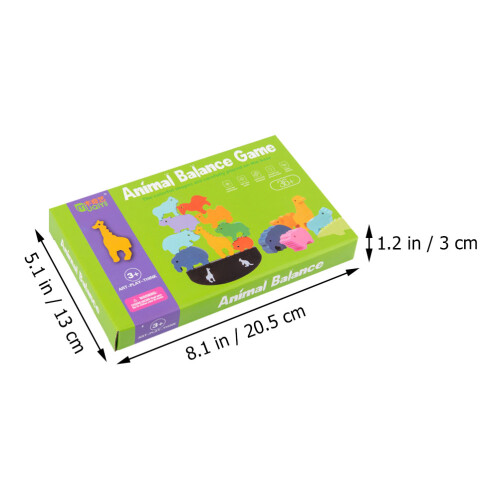 Conjunto De Blocos Sobrepostos Forma De Animais Engraçados 1