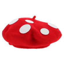 Mushroom Beret Hoed Wolmix Geschikt Feesten