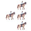 4Pièces Figurines Chevaux En Coloré Pour DIY Décor Jeu 10
