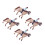 4Pièces Figurines Chevaux En Coloré Pour DIY Décor Jeu 7